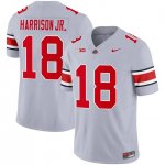 Youth Ohio State Buckeyes #18 Marvin Harrison Jr. Grey NCAA 2023 Stitched College Football Jersey DKD4544PF